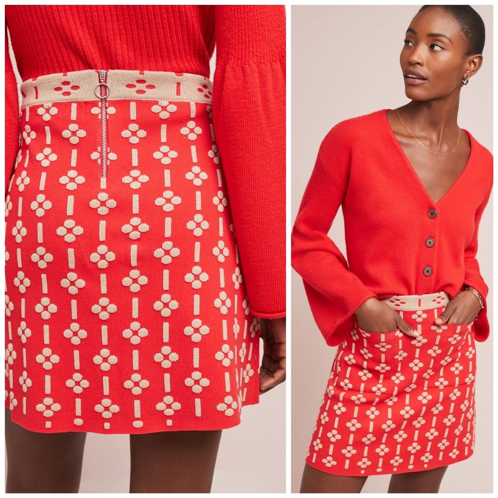 NWT, Anthropologie, Maeve Quant Mini Skirt